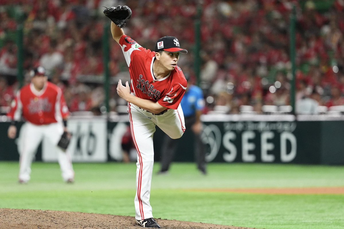 takafullc2's tweet image. たかほーーーー!!!
#大関友久 投手が8回1失点の好投で8勝目!
#柳町達 選手が先制タイムリー!!!
#近藤健介 選手が通算300二塁打を達成!!!
引き分けを挟んで、8連勝となりました!!!
#sbhawks #鷹フル