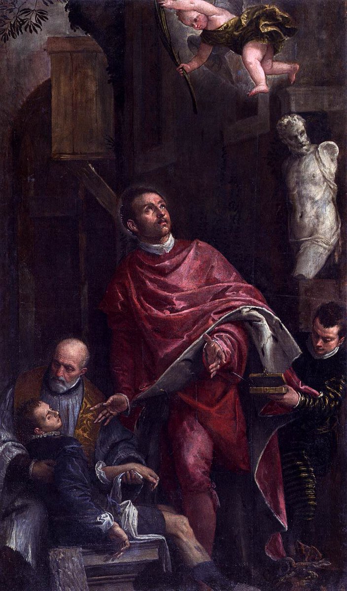 manuroldansal's tweet image. La conversión de San Pantaleón, por Paolo Veronese (1528–1588)