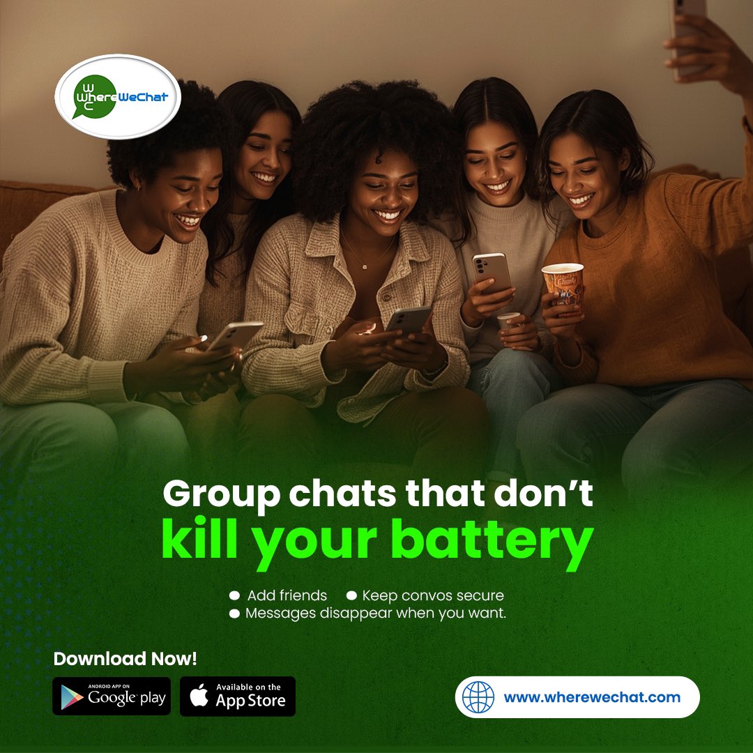 Wherewechat1's tweet photo. G Group chats have never been this better! Wherewechat got you covered.  #Wherewechat #wherewechatgroupchat https://t.co/9cPNQnURqe