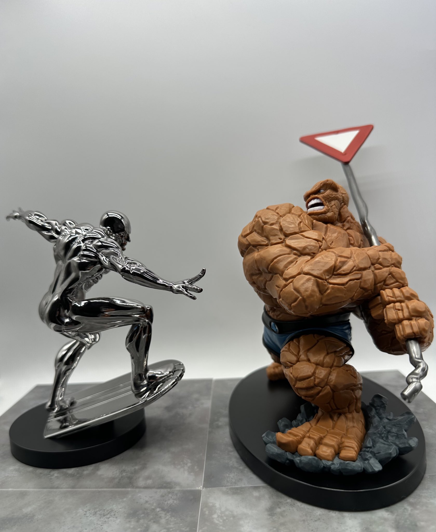 MARVELACT/CUTプレミアムフィギュア シング &シルバーサーファー MARVEL マーベル プレミアム フィギュア シルバーサーファー