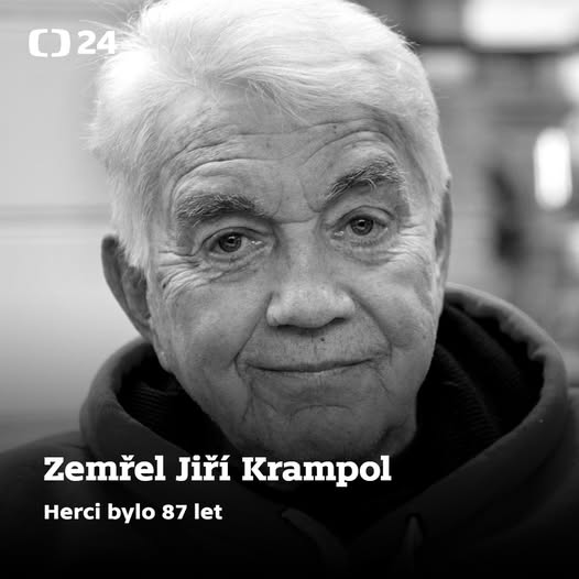 Ve věku sedmaosmdesáti let zemřel herec a bavič Jiří Krampol. Uvedl to web CNN Prima News, který se odkazuje na zdroj z hercova blízkého okolí.   

⚫️ Krampol hrál v Divadle Na Fidlovačce i Na zábradlí. K nejvýraznějším rolím patřil jeho rádce v pohádce O princezně, která