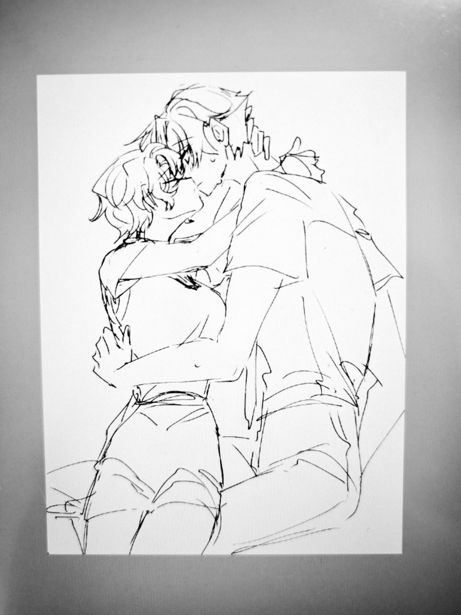 fuji8910's tweet image. ラフで力尽きているジュンひよ
女体化もある
