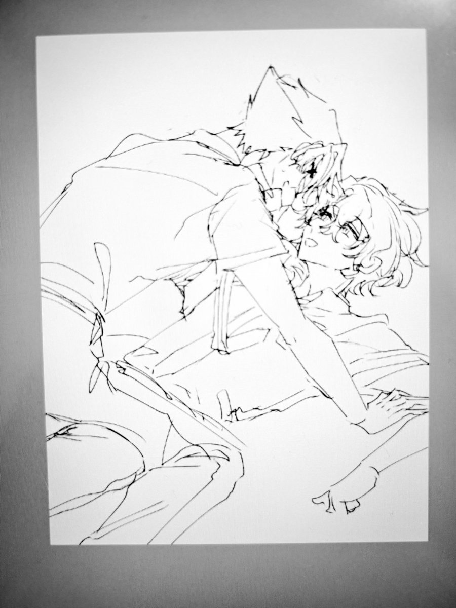 fuji8910's tweet image. ラフで力尽きているジュンひよ
女体化もある