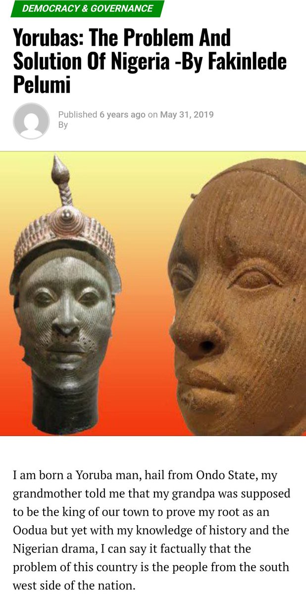 egbe_ntu's tweet image. No be me talk am na yariba man talk am.
He knows his people very well.