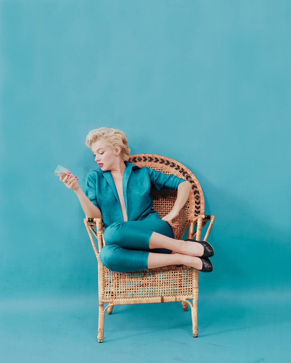 TaroCine's tweet image. Que maravilla de color en esta foto de Marilyn Monroe.