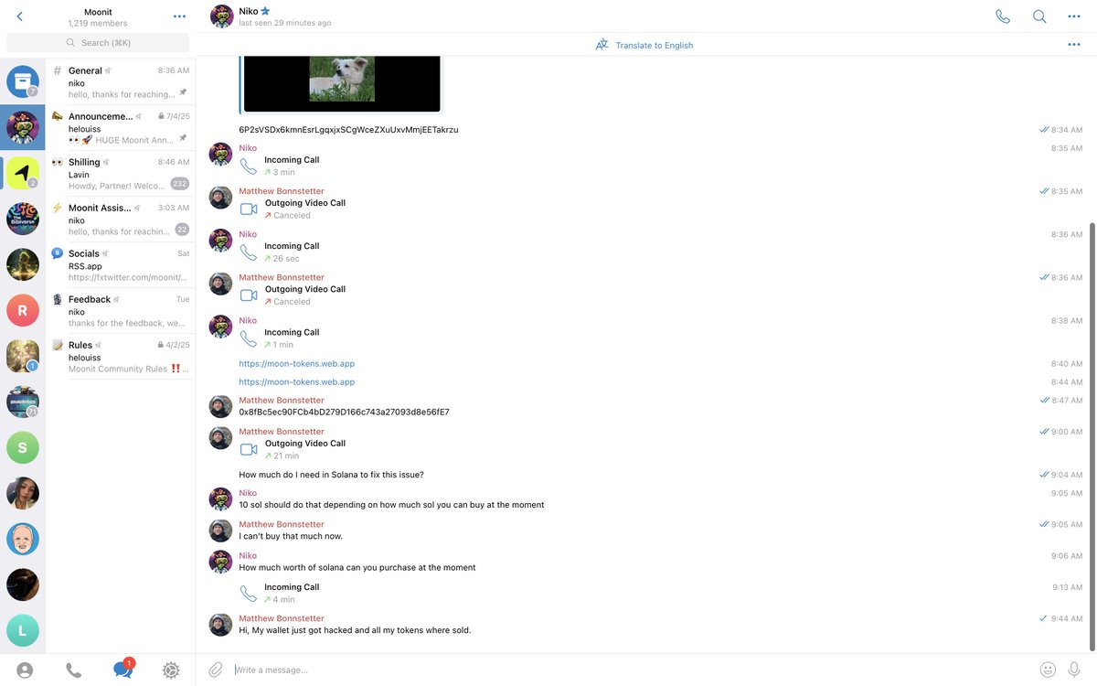 MLBinWA's tweet image. GM,
I just got hacked for the first time since 2017. Was trying to get my own Simba ReFi Meme token working with @dexscreener and someone with the name of an admin called right away and I thought it was the real admin.
He gave me a link which is what I am guessing gave him the…