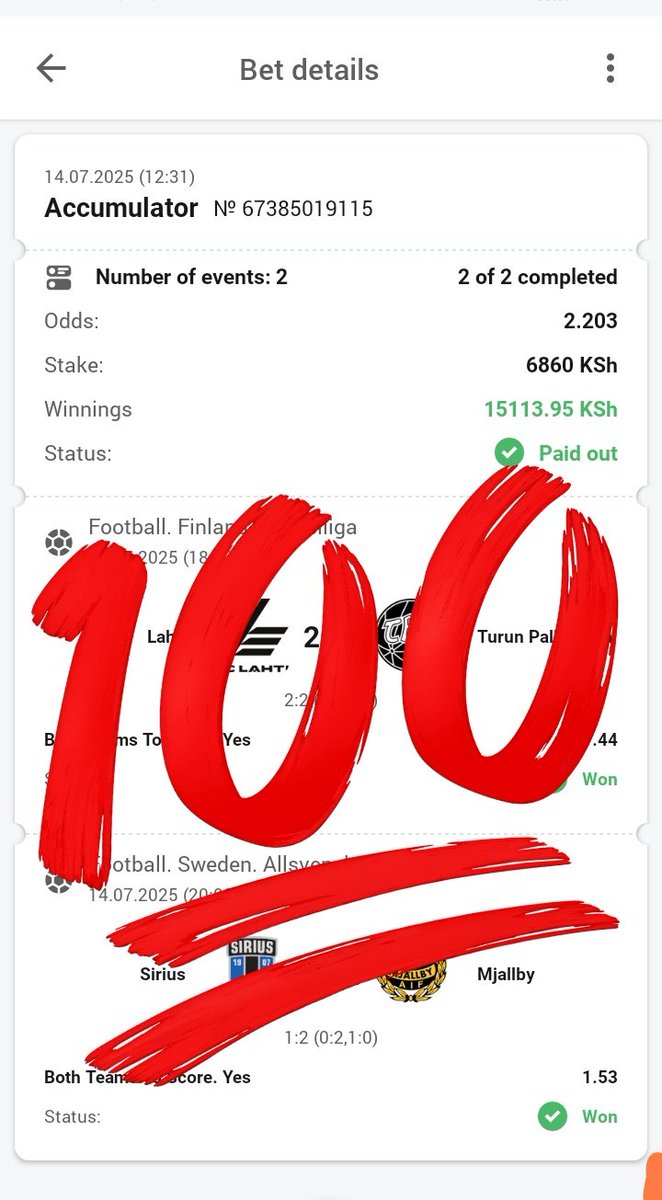 mannupierre_'s tweet image. 3 Must Win odds on DBBET
Load Code 👉🏼 N8ME3
Sign up: db-bet.co/4lCR7ti
Use promocode➡️ ALVIN
Register using promocode ALVIN and get 1st ,2nd and 3rd welcome bonus on your first deposits.
WhatsApp chat.whatsapp.com/KvRUFrWcYwp2FO…