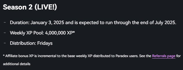 lightspeed114's tweet image. S2 on Paradex ending this week
I personally think there will be a S3 since tge is not that near
S3 to be the last retribution to gain some Xps
gDIME
And a Blessed Sunday