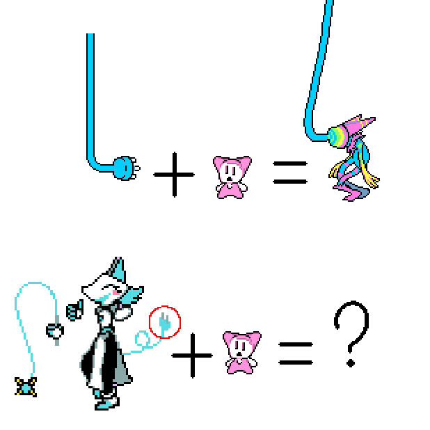 ThisRhax's tweet image. #deltarune if plugboy getting plugged creates werewire, then what would happen if a plugboy was plugged by tasque manager&apos;s tail?