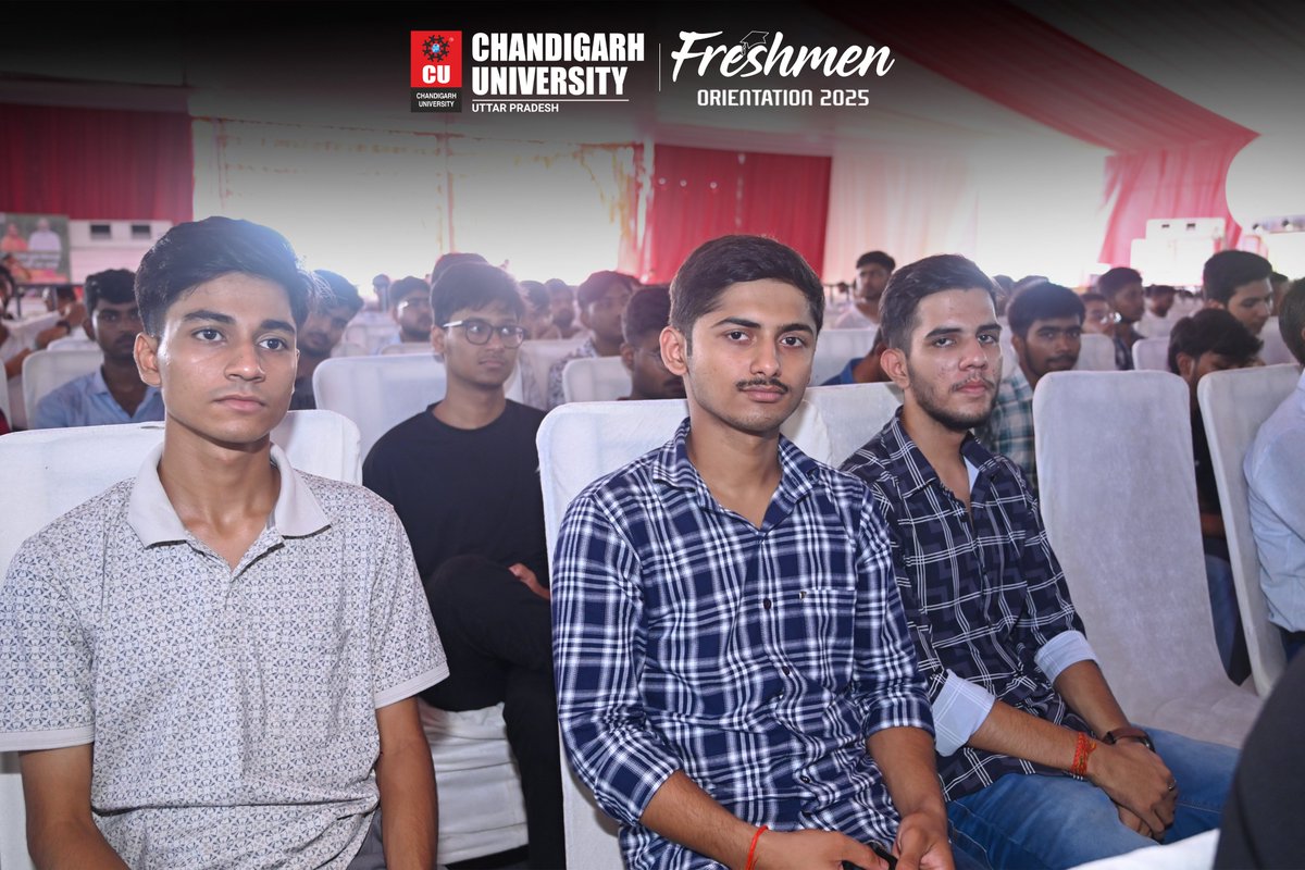 CUUttarPradesh's tweet photo. The Orientation wrapped up with new beginnings and limitless opportunities. Hereβs to curious minds, shared laughter, and the start of something unforgettable.
#Orientation #FreshmenInduction https://t.co/cblUf6Lq8k