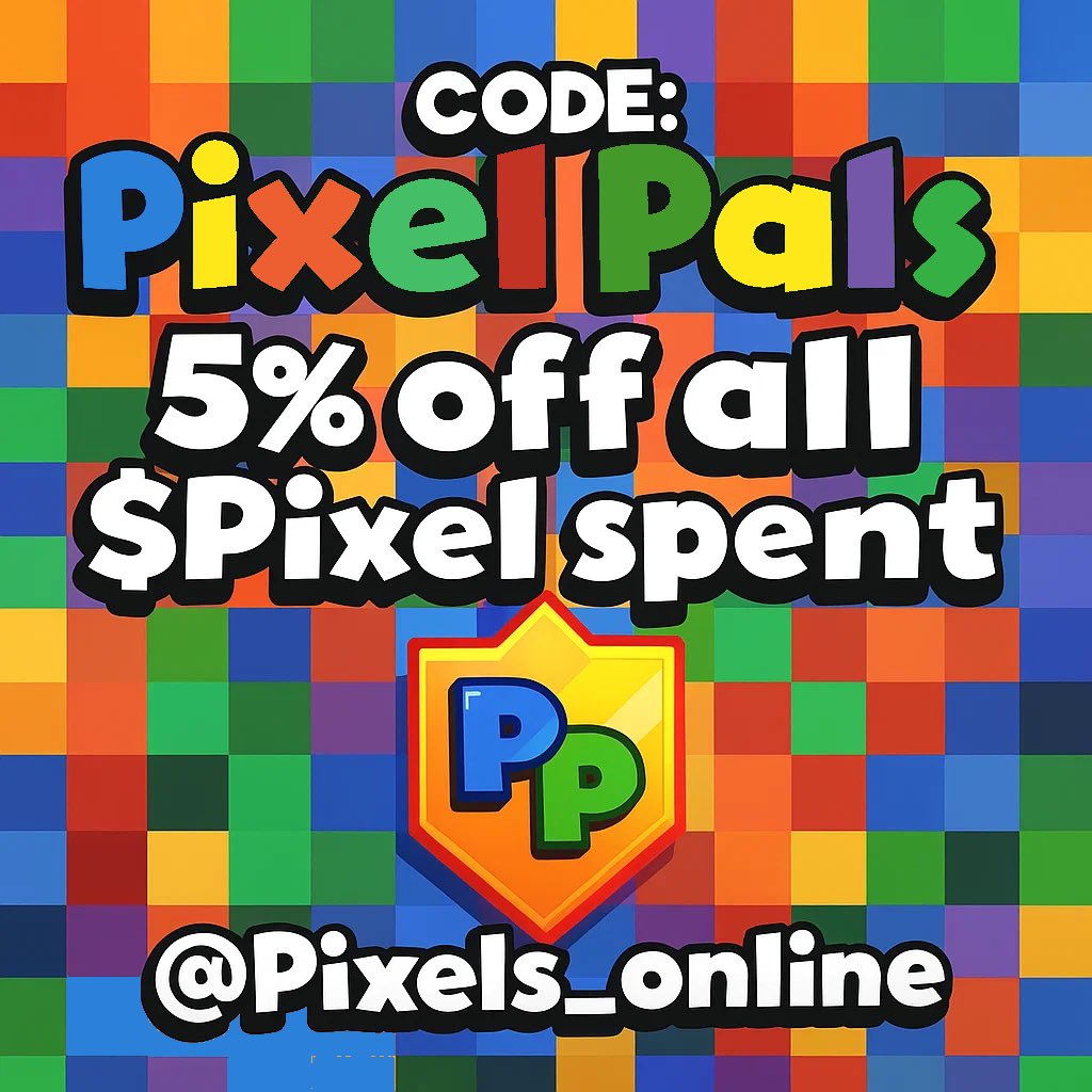 PixelCatGuy's tweet image. GM Gang Sundays are for farming @pixels_online 🧑‍🌾

Don’t forget to USE CODE: pixelpals for 5% off all in game Coin purchases 💸🌾

Let’s grow 😎🫡