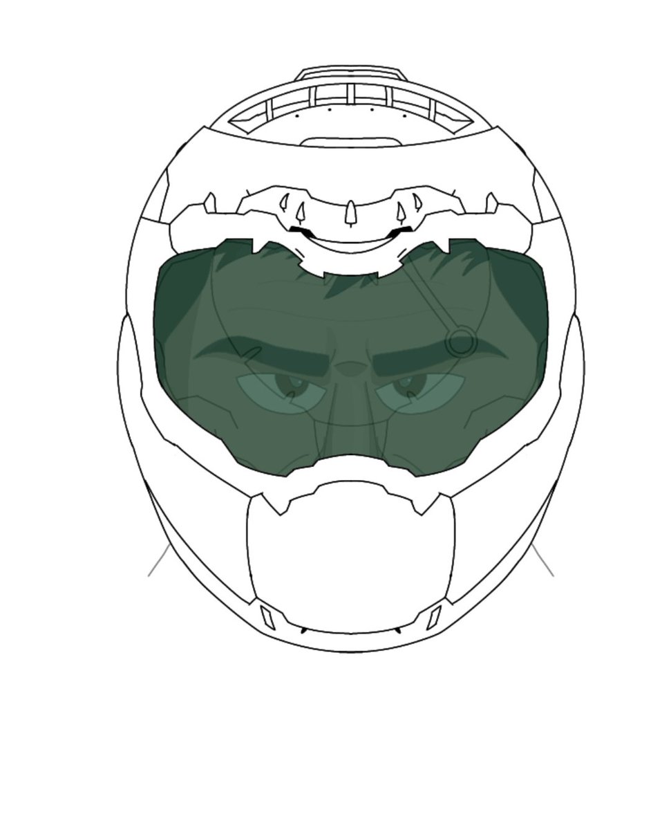 GrayMan7278's tweet image. doom designs be so hard to draw for no reason