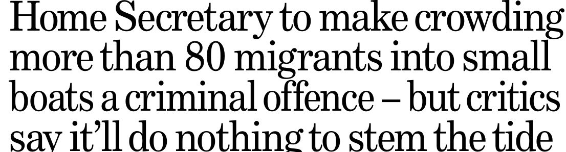 This over promoted, ridiculous, Home Secretary believes an Act will stop the boats. It really comes from a possible YES MINISTER script.