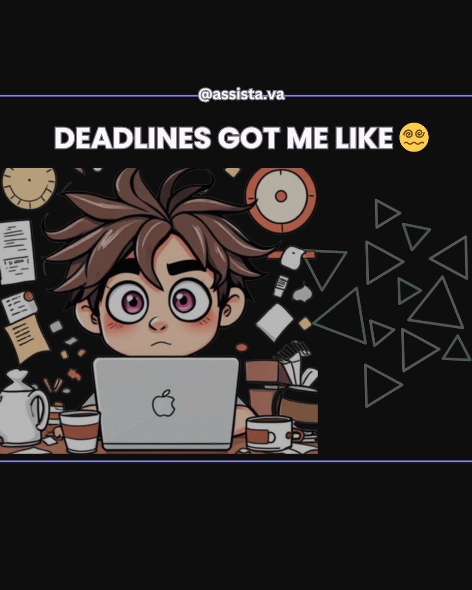 ryankristofff's tweet photo. You vs Deadlines!

The late nights, the last-minute edits, the just one more post hustle, we’ve all been there.

𝗧𝗮𝗴 𝘆𝗼𝘂𝗿 𝗦𝗠𝗠 𝗯𝘂𝗱𝗱𝘆 𝘄𝗵𝗼’𝘀 𝗱𝗲𝗳𝗶𝗻𝗶𝘁𝗲𝗹𝘆 𝗳𝗶𝗴𝗵𝘁𝗶𝗻𝗴 𝘁𝗵𝗲 𝘀𝗮𝗺𝗲 𝗯𝗮𝘁𝘁𝗹𝗲!

#assistaVA #SMMHumor #FreelancerStruggles #VAJourney https://t.co/grlFtBTl2I