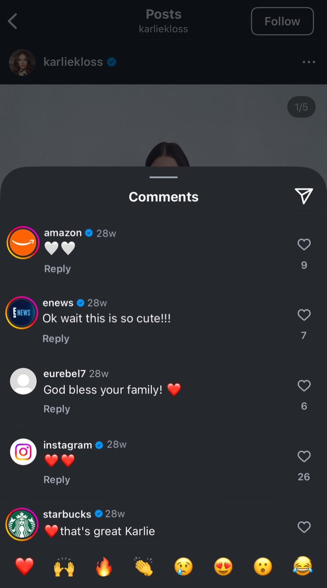 hmmm nothing to see here just a bunch of big brands dropping comments… totally natural, totally not because her and her husband investing in those Zionist companies or anything 🫣