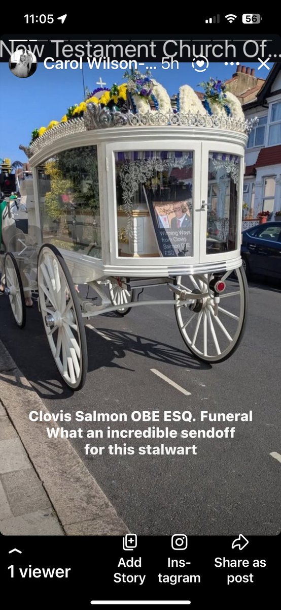 cconstantineuk's tweet photo. Statesmanlike London tribute for 98-year-old UK icon Clovis Salmon OBE, laid to rest 25 July. UK’s 1st Black documentary filmmaker. National Tributes, Ritzy billboard + 1,000+ cyclists honour https://t.co/wHgTvhyyCw @BBCLondonNews @guardian @Independent #BlackBritishHistory https://t.co/h5GP2WB1C7