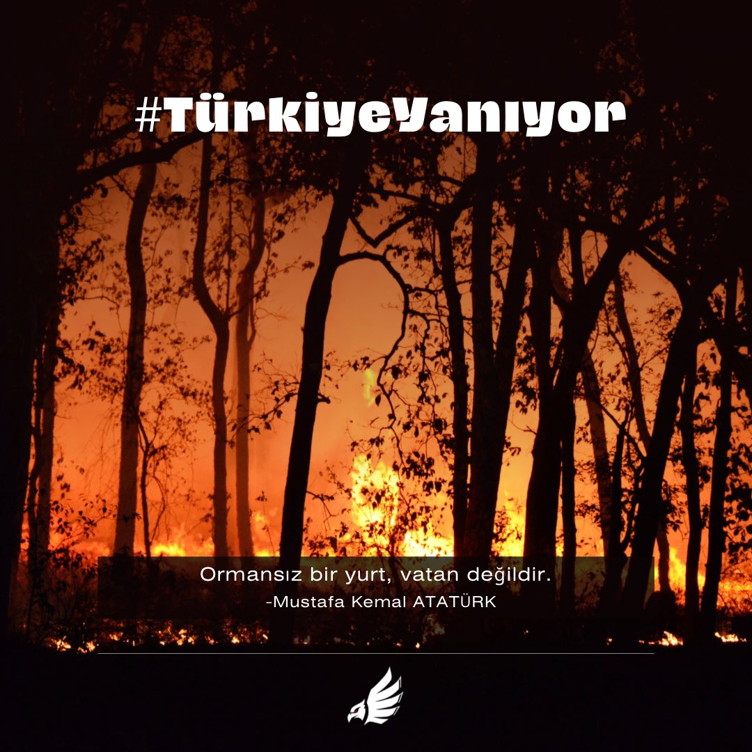 "Ormansız bir yurt, vatan değildir."

#TürkiyeYanıyor