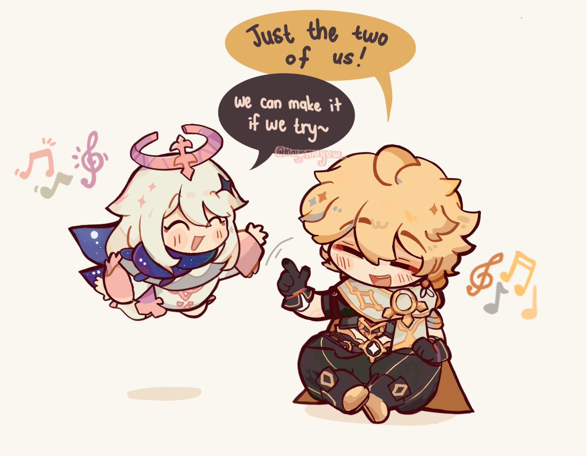 MayoMayow_'s tweet image. I love my girlie Paimon &amp;lt;3
#GenshinImpact #Paimon #Aether