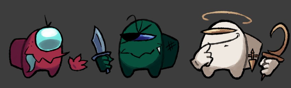 ivyanimations's tweet image. red green and white #impostorr3take
