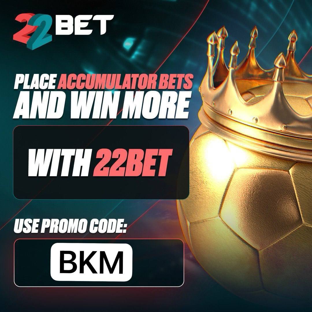 FORAREASONS_'s tweet image. JUST BELIEVE IN THE PROCESS 🤑
WINNINGS GO CHOKE TODAY GRAB THIS CHANCE AND MAKE MILLIONS ON 22BET
36 ODDS 💥 LY9D3
5 ODDS 💥 BQ1E3
Register with this link;
shorturl.at/SooYH
And use the Promo Code 👇 and get 500% bonus
Promo Code: BKM
BOOKIES FOR A REASON 😋