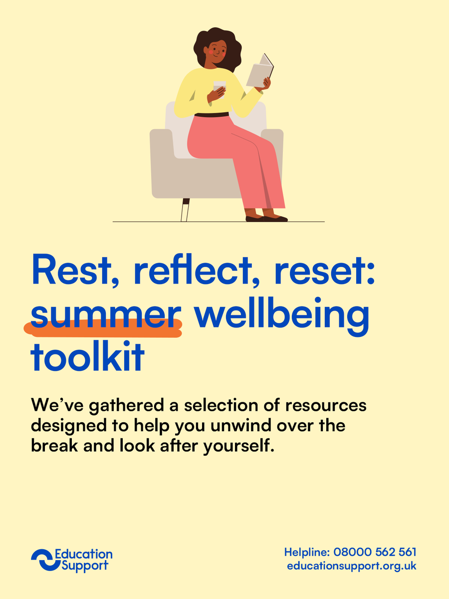 EdSupportUK's tweet image. After a demanding year, switching off can be easier said than done but itβs a vital part of protecting your wellbeing and recharging for the year ahead.
Check out our NEW toolkit. These tips can help you step back, slow down and make space for recovery.
ow.ly/A2il50Wtpa9
