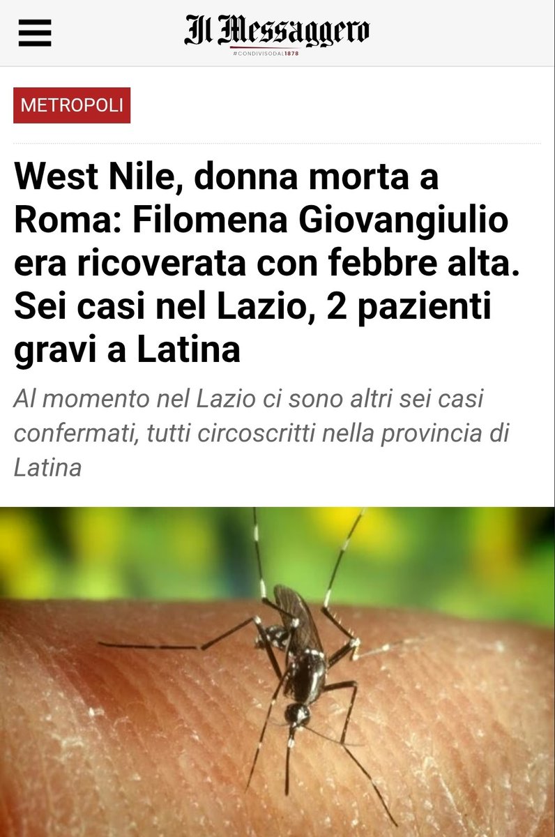 nessunodalnulla's tweet image. A questo giro non contattate il medico, ma il veterinario.
#WestNile