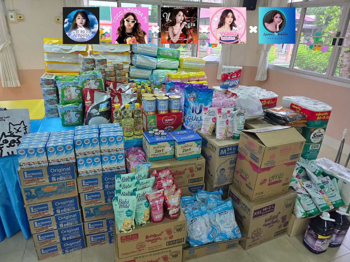 YokoApasra_CNFC's tweet photo. Five Stations Joint Donation 

Bangkok Charity Needed Supplies Donation Photos

@YokoApasra_CNFC 
@YokoBubbleTH 
@foryoko_vn 
@ApasraBubblesFC 
@YokoApasra_PH 

#โยโกะอาภัสรา #YokoApasra 
#YokoApasra‌_CNFC #GiveWithLove