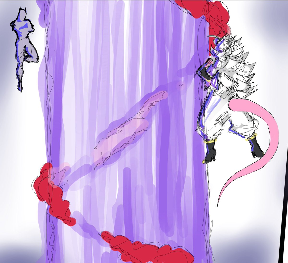 NeikoMCDM's tweet image. #fanart #ComicArt #digitalart #SuperBat #DCcomic #DBZ #Android21 #pokemon #gastype