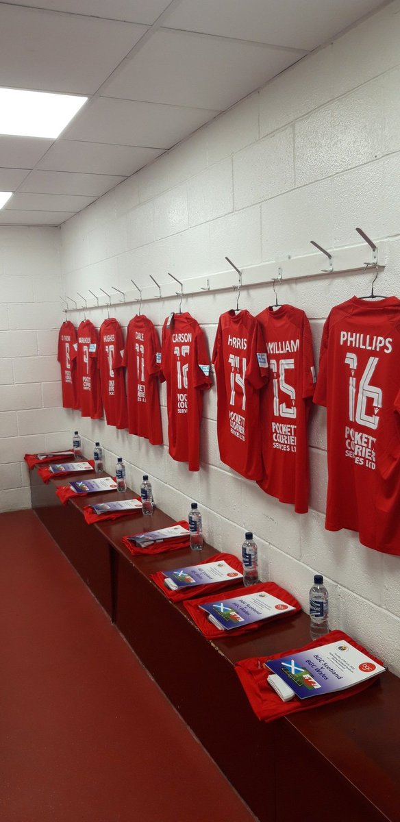 <a href="/BGCWales/">BGC Wales</a> dressing room set for arrival of under 15 team <a href="/StenhousemuirFC/">Stenhousemuir FC</a> 
🏴󠁧󠁢󠁷󠁬󠁳󠁿🏴󠁧󠁢󠁳󠁣󠁴󠁿⚽️