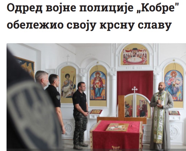 manemoguceje's tweet image. "Припадници Одреда војне полиције специјалне намене „Кобре“ данас су СКРОМНО, АЛИ СА ПОНОСОМ, први пут обележили крсну славу јединице — Сабор Светог архангела Гаврила."
Ma idi bre... 🤣🤣🤣🤣🤣