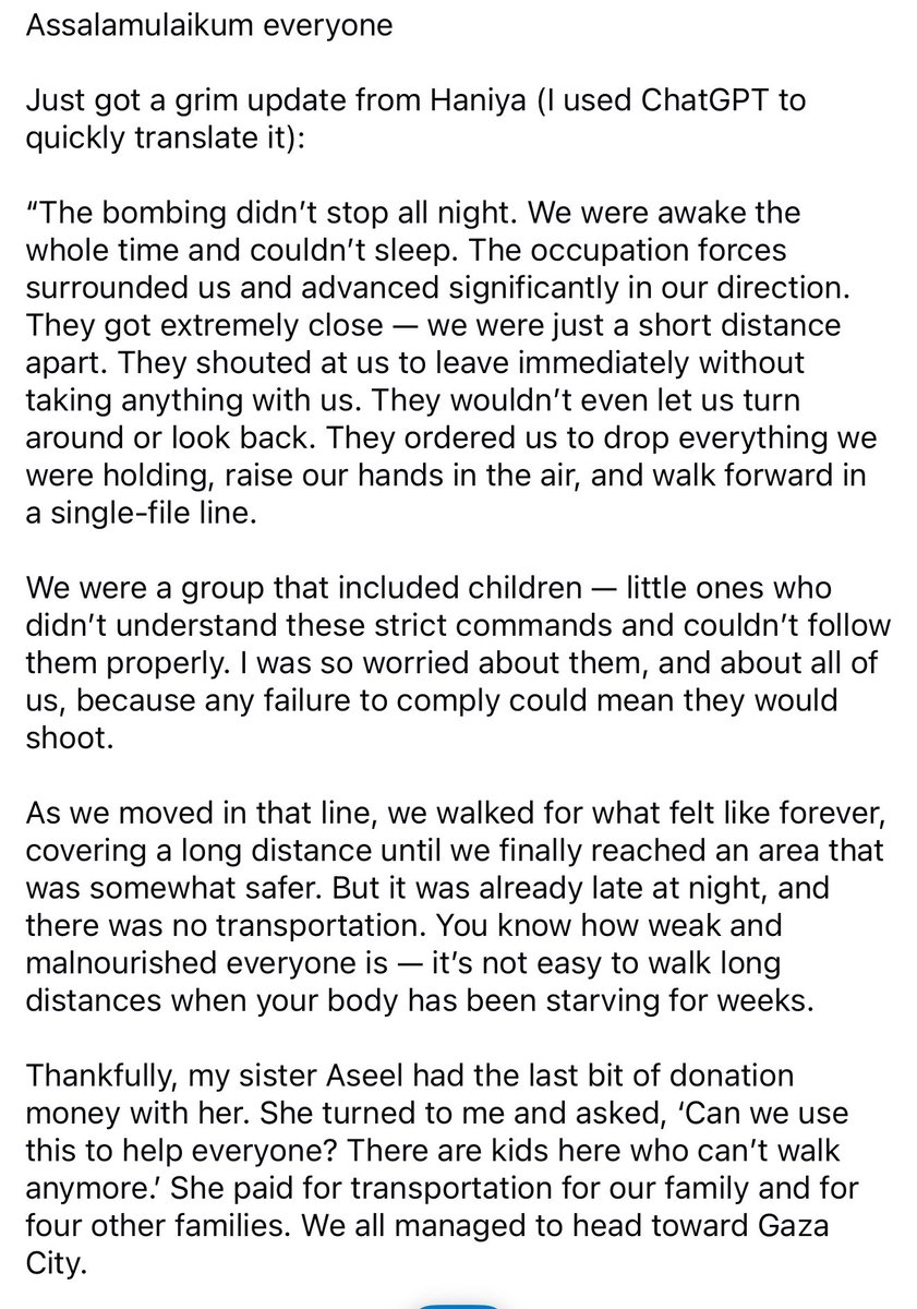 TheUsuli's tweet image. One of the families I’m raising money for just went through a night of hell (in what is already a hellscape). Please donate generously:
gofundme.com/f/donate-to-pr…