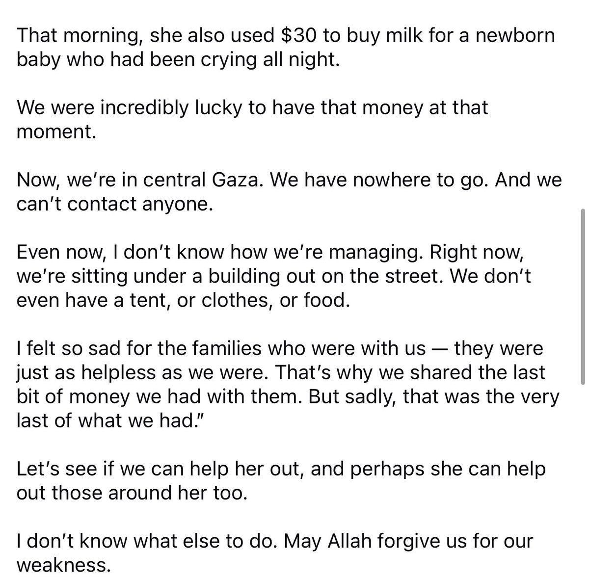TheUsuli's tweet image. One of the families I’m raising money for just went through a night of hell (in what is already a hellscape). Please donate generously:
gofundme.com/f/donate-to-pr…