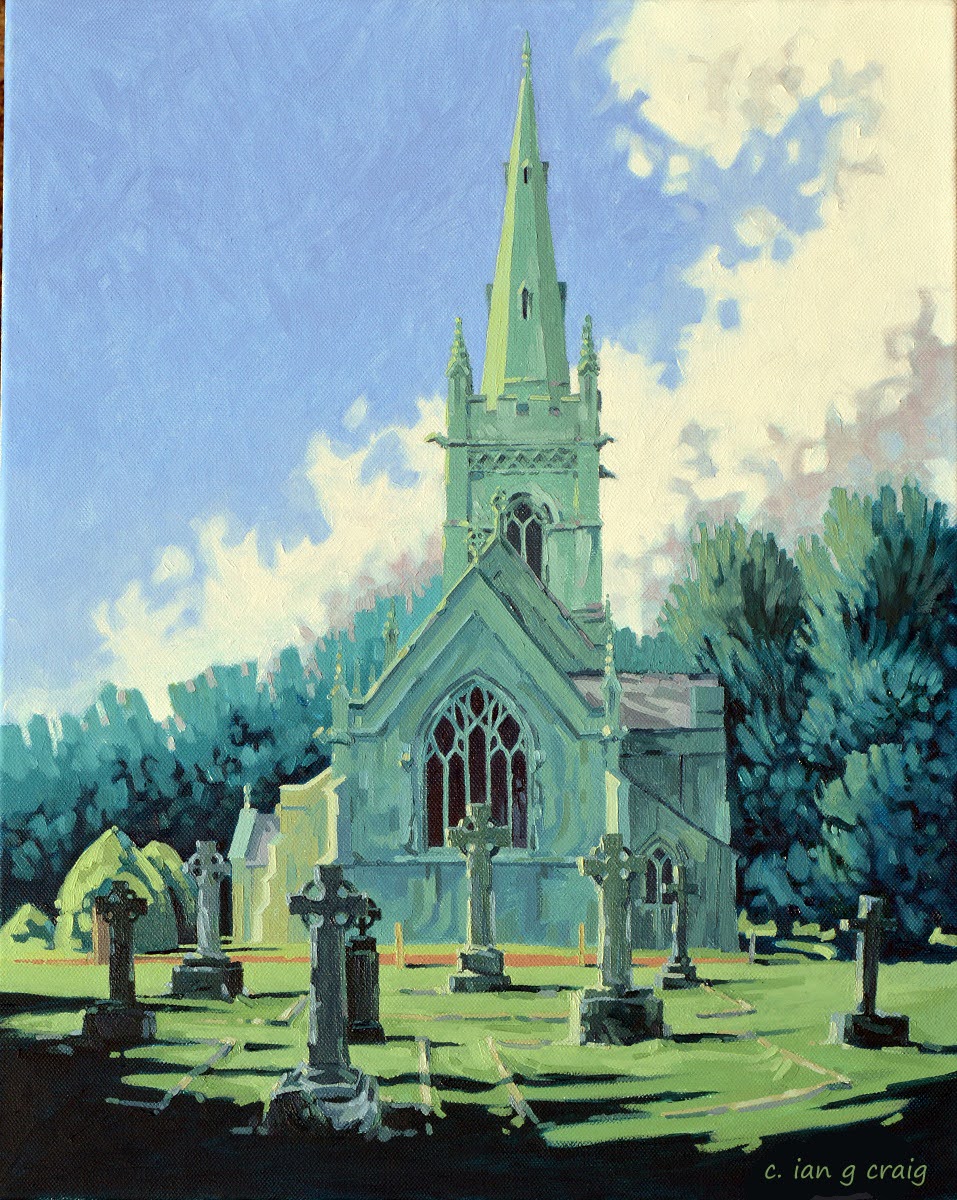 IanGordonCraig's tweet image. #Painting #Buildings. Perlethorpe Church. In retrospect, getting together one day a week, singing together, knowing one’s neighbours, seemed like a good idea after all.