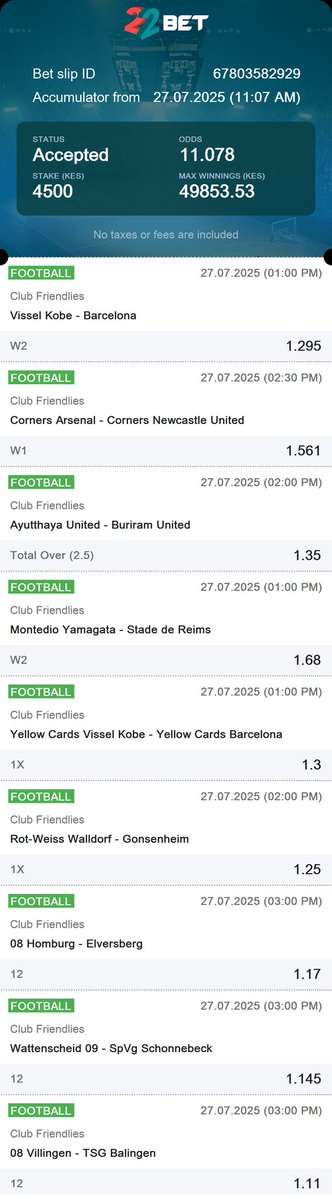 kingpredictorke's tweet image. EASY ODD 11 TO STAKE HIGH STAKE OF 4500 POSSIBLE WIN 49k JUST CREATE 22BET ACCOUNT AND PLACE YOUR BET
Load Code: 👉RSQE3
💎Link to 🔴register ⚡️ 👇👇
shorturl.at/rcEkT
💯 PROMOCODE 👉PHIL
WHEN REGISTERING USE PHIL AS PROMOCODE FOR REGISTRATION BONUSES