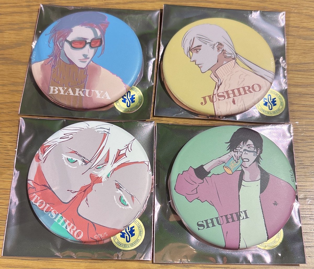 BLEACH 浮竹　マット缶バッジ　Klub Outside BLEACH WORLD マット缶バッジコレクション ～Klub Outside