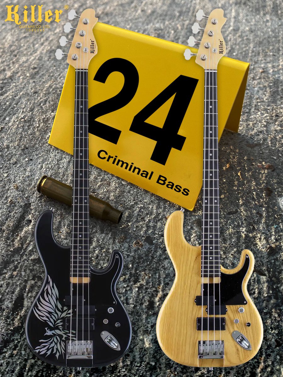 Killer Guitars新製品、「Killer KB-Criminal Bass '24 PH」！
当店でもご注文受付中です♪

Phoenix Vision➡️digimart.net/cat03/shop3620…

Vintage Natural➡️digimart.net/cat03/shop3620…

お問い合わせもお待ちしております💪
＃killer ＃名古屋 ＃大須 ＃楽器屋