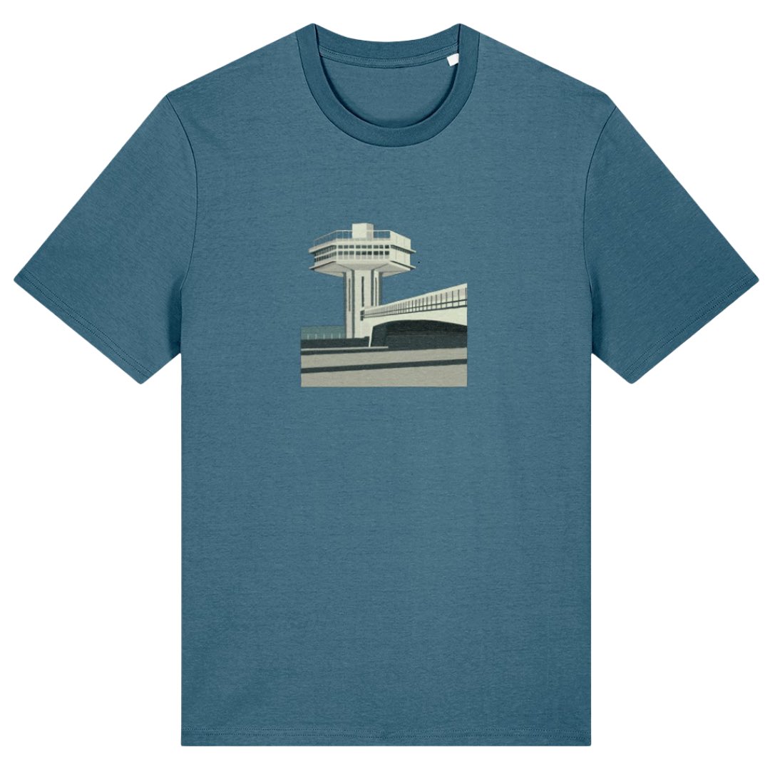 My bestselling t-shirt is Forton.
There’s a lot of love for this brutalist service station. 
gailmyerscough.co.uk/product-page/f…