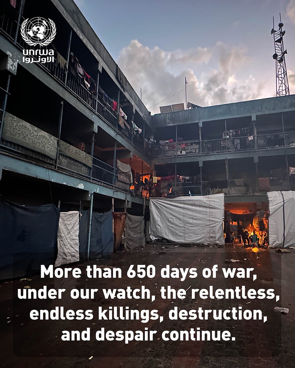 In #Gaza, people who have survived bombs and bullets are now starving.

Medical and humanitarian workers are fainting while on duty.

UNRWA staff are struggling to find food yet continue to work.

A flow of aid at scale, under the coordination of the United Nations, including