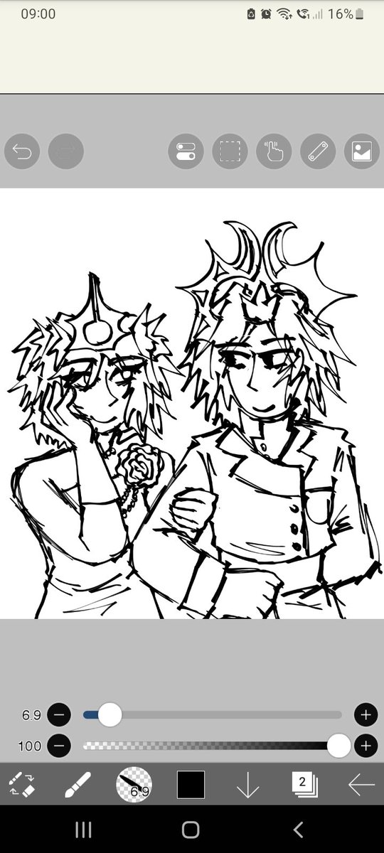 cesarsalad13738's tweet image. ..
Bruh why is my artstyle so inconsistent