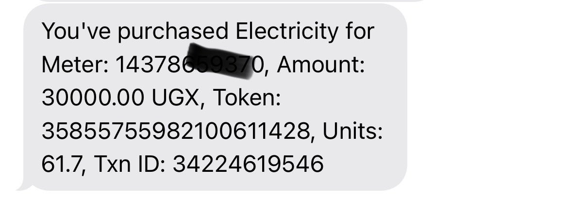 mwineedgar's tweet image. Dear @UEDCL,
Please explain to me how I get 130 units for 100,000/= and only a day later, I get 61 units for 30,000/=
How is your billing done? Why was I charged 769 UgX per unit in the first case, and 491 UgX in the second?