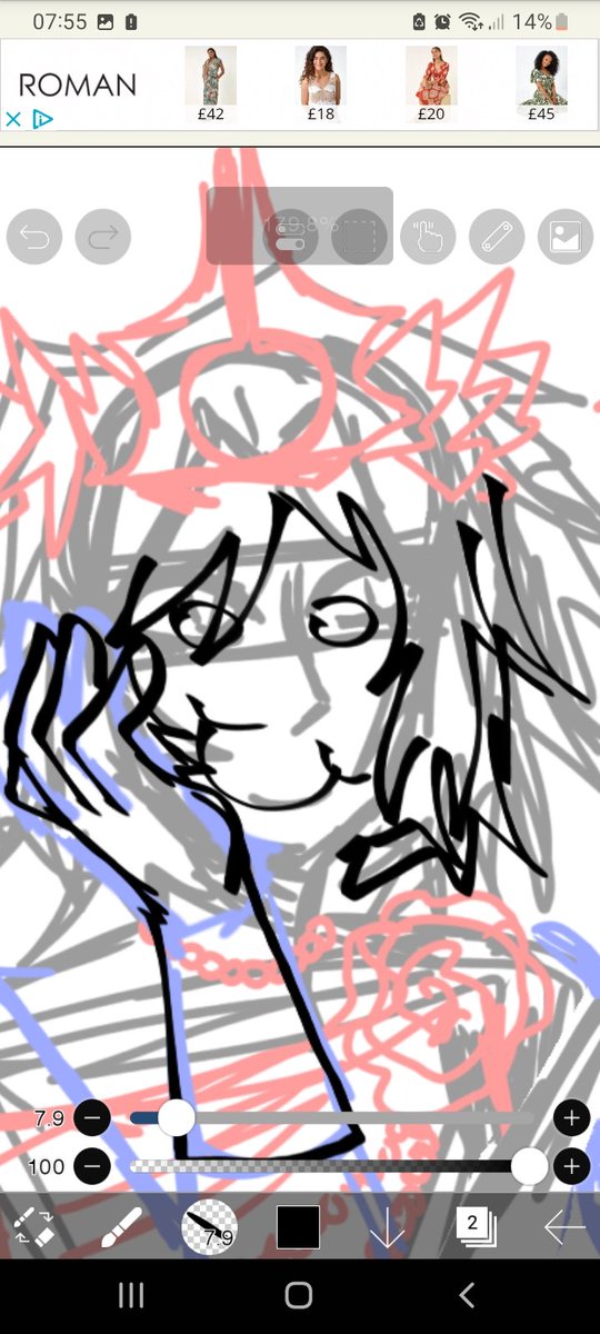 cesarsalad13738's tweet image. ..
Bruh why is my artstyle so inconsistent