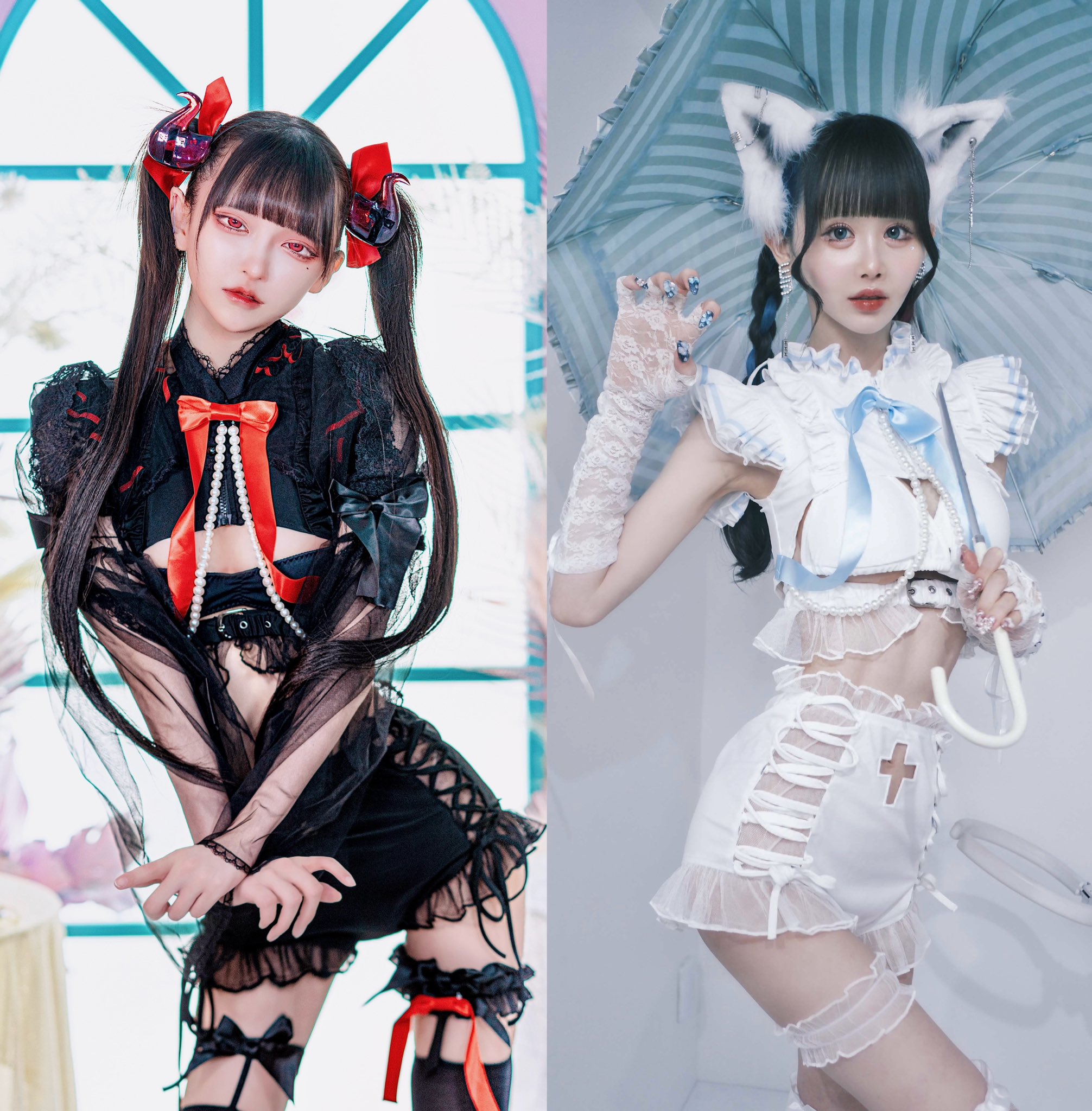 ♡♡イドラタールテオドール　ラッシュガード付スイムウェア サイバージャージスイムウェア/ラッシュガード&スカート 》BLACK