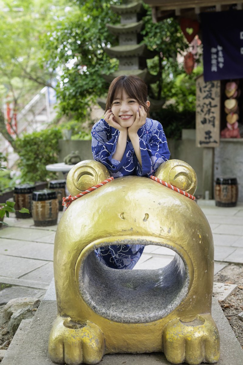 Yutap_ND85's tweet image. 夏のある日🐸🎐

model：こもれびもかさん
(@mocatankomorebi )