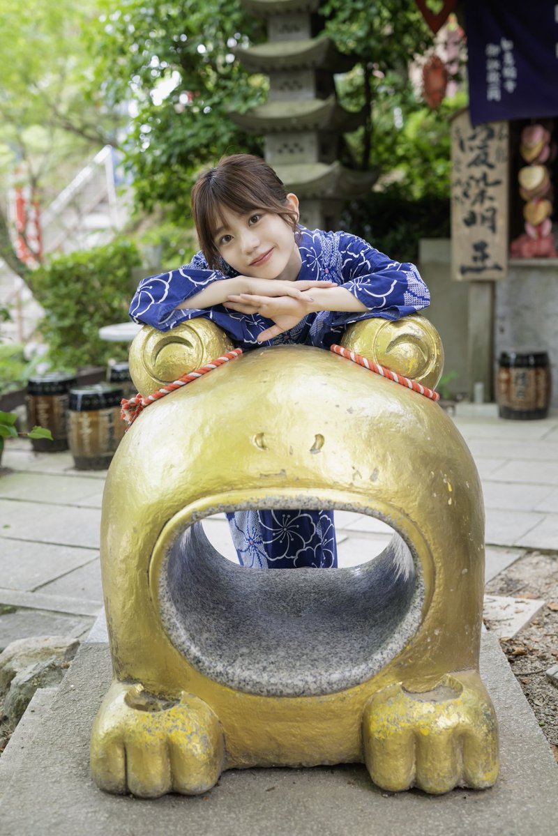 Yutap_ND85's tweet image. 夏のある日🐸🎐

model：こもれびもかさん
(@mocatankomorebi )