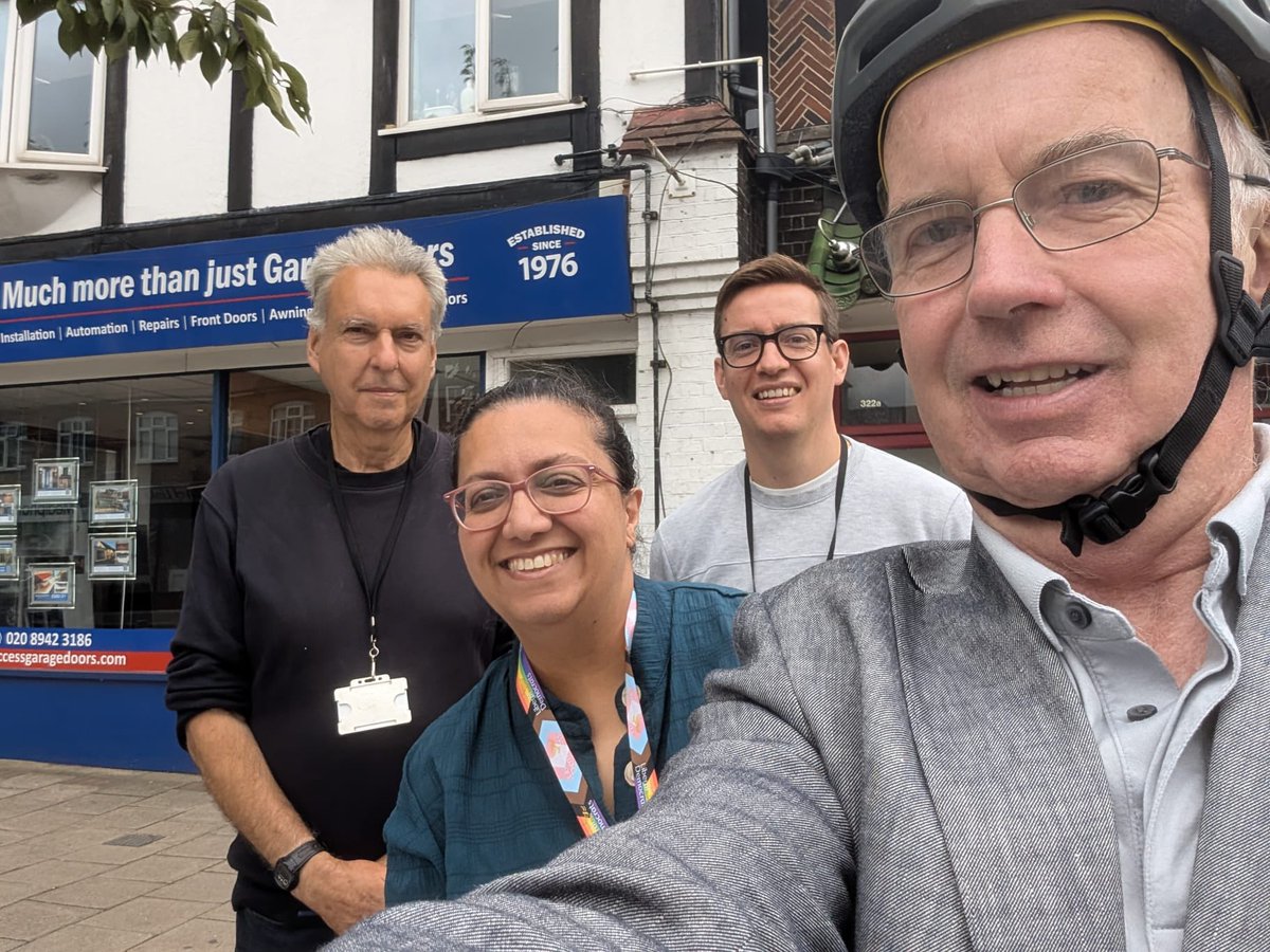 West Barnes Lib Dems (@westbarnesld) on Twitter photo When you decide last minute to hold a street surgery because you know residents have concerns about a local development in Kingston that impacts Sutton & Merton and the <a href="/LeaderSutton/">Cllr Barry Lewis, Leader of Sutton Council</a> cycles past and stops to help us answer questions.
Thanks Barry for your insight, so useful! When you decide last minute to hold a street surgery because you know residents have concerns about a local development in Kingston that impacts Sutton & Merton and the <a href="/LeaderSutton/">Cllr Barry Lewis, Leader of Sutton Council</a> cycles past and stops to help us answer questions.
Thanks Barry for your insight, so useful!