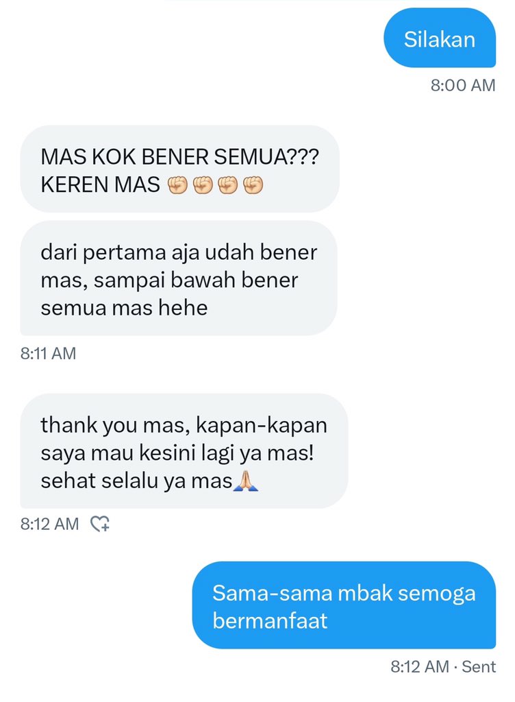 ArthurSiKucing's tweet image. Sore ini saya buka sesi baca telapak tangan buat 10 orang, yang fokus pada aspek:
-Percintaan
-Karir
-Sifat (termasuk yang tak disadari)
-Rejeki 
Semua aspek dibaca ya,gak cuma satu aspek saja

Harga? Seikhlasmu aja
(Maaf belum gratis ya)
Silakan DM/WA di Bio buat pesan slotnya