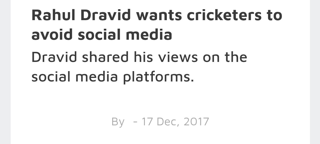 CricCrazyV's tweet image. Gautam Gambhir wishing his fan a birthday wish on Twitter reminded me of this statement by Rahul Dravid -