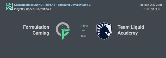 Match day at 3pm