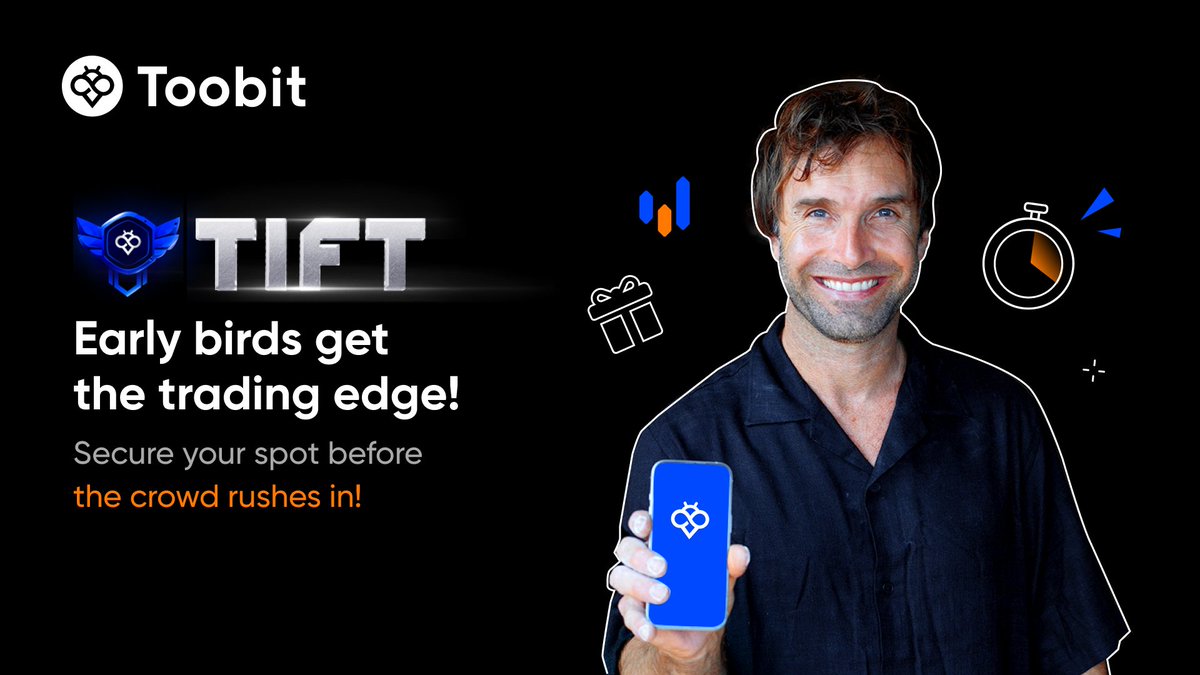 Toobit_official's tweet image. ⚡Early clickers = early winners.
Get in before the herd, not with it.😉
Join now 👉 bit.ly/3J4TbMH
#TIFT #Toobit #USDT #iphone16 #Airticket #Futurestrading
