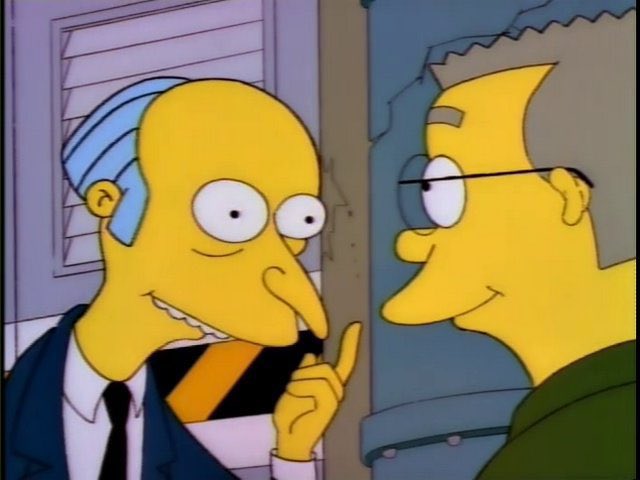 QuotesSimpsons1's tweet image. Well, sir, where shall we dump this batch? The playground?
No. All those bald children are arousing suspicion. To the park!
#TheSimpsons